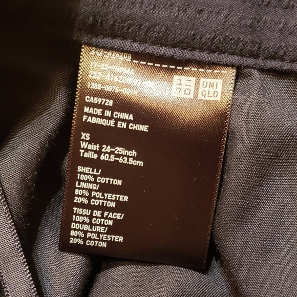 Uniqlo Textured Midi Skirt - Navy, XS - Picture 5 of 5